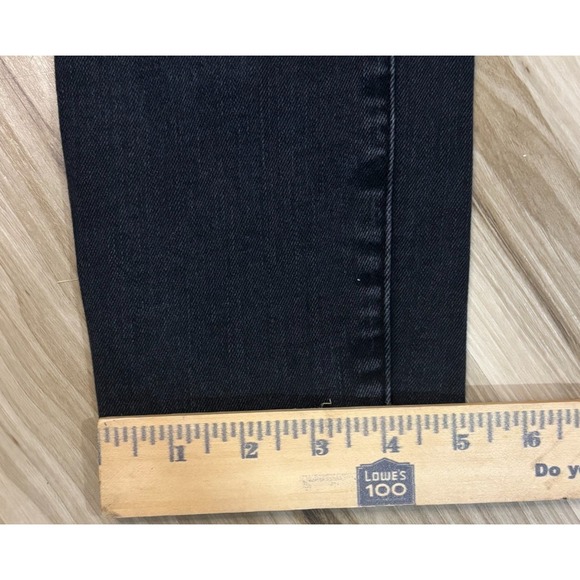 Marine Layer Jeans‎ Women's 26 Black Vintage Straight Raw Hem Stretch - Picture 10 of 12